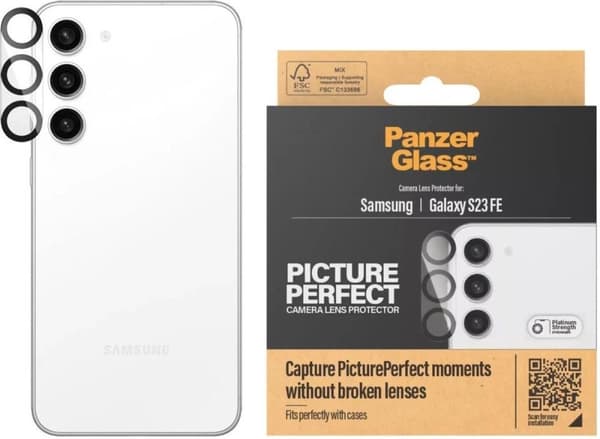 PanzerGlass PicturePerfect til Samsung Galaxy S23 FE - Beskyttelsesglas til kameralinse
