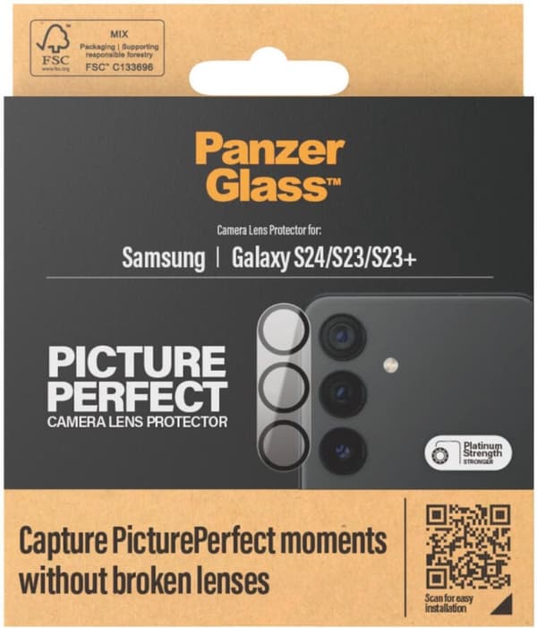 PanzerGlass PicturePerfect til Samsung Galaxy S24 - Beskyttelsesglas til kameralinse