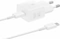 Miniatyrbillede 1 af 11: Original Samsung 25W Efficiency Adapter - inklusive USB-C kabel 1 meter - Hvid