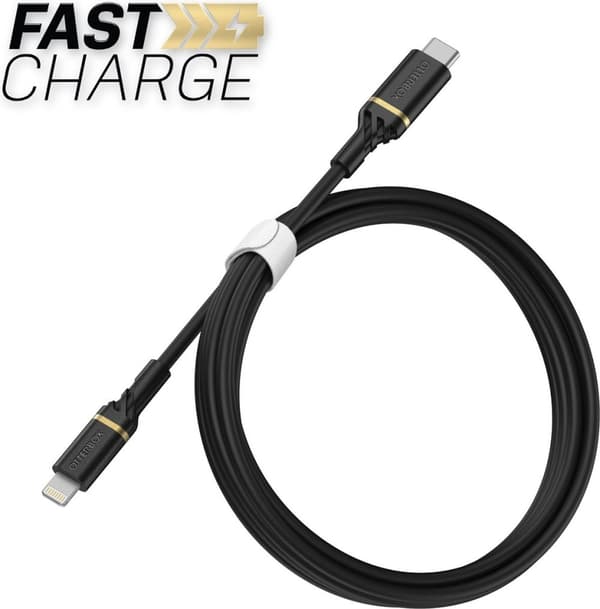 OtterBox Kabel USB C-Lightning 1M Svart USB-kabel