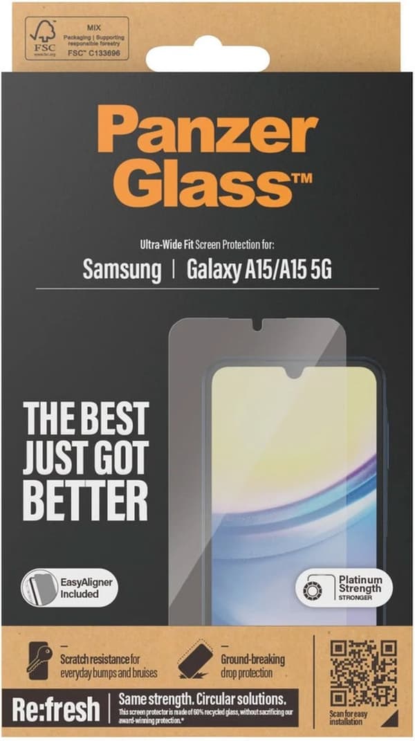 PanzerGlass 7349 Skærm/rygbeskytter til smartphones Klar skærmbeskytter Samsung 1 stk. (