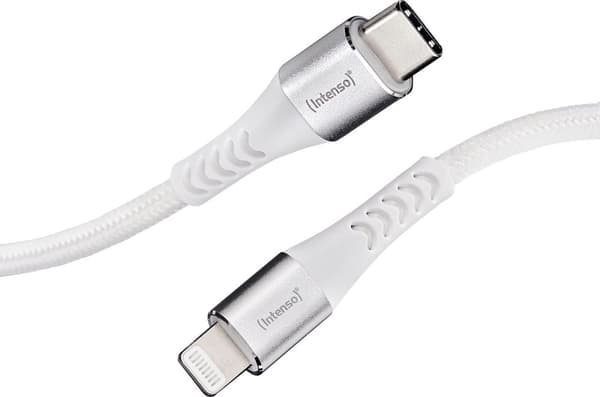 (Intenso) C315L USB-C til Apple Lightning opladnings- og datakabel - 1,5 meter - MFI - hvid (7902002)