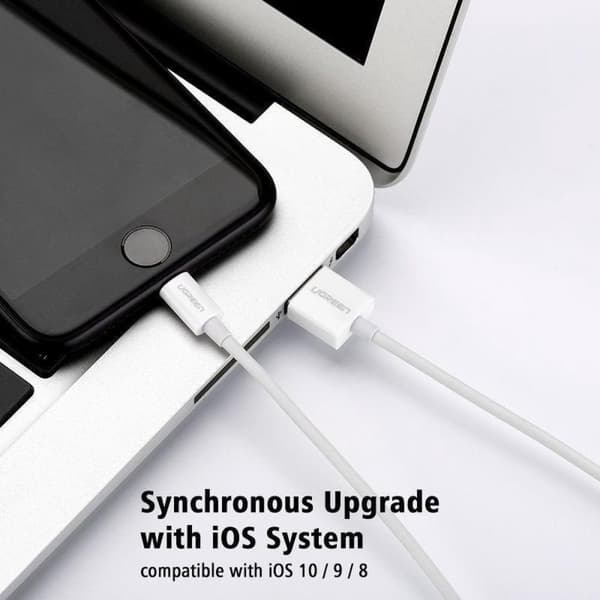 2 meter Lightning USB synkronisering og opladningskabel til iPhone, iPad, itouch