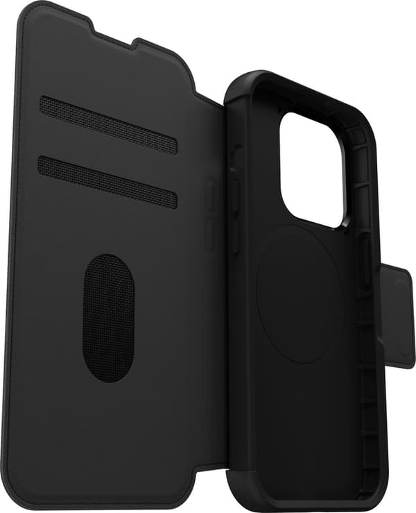 OtterBox Strada - Sendes til Apple iPhone 15 Pro - Virkelig tom - Sort