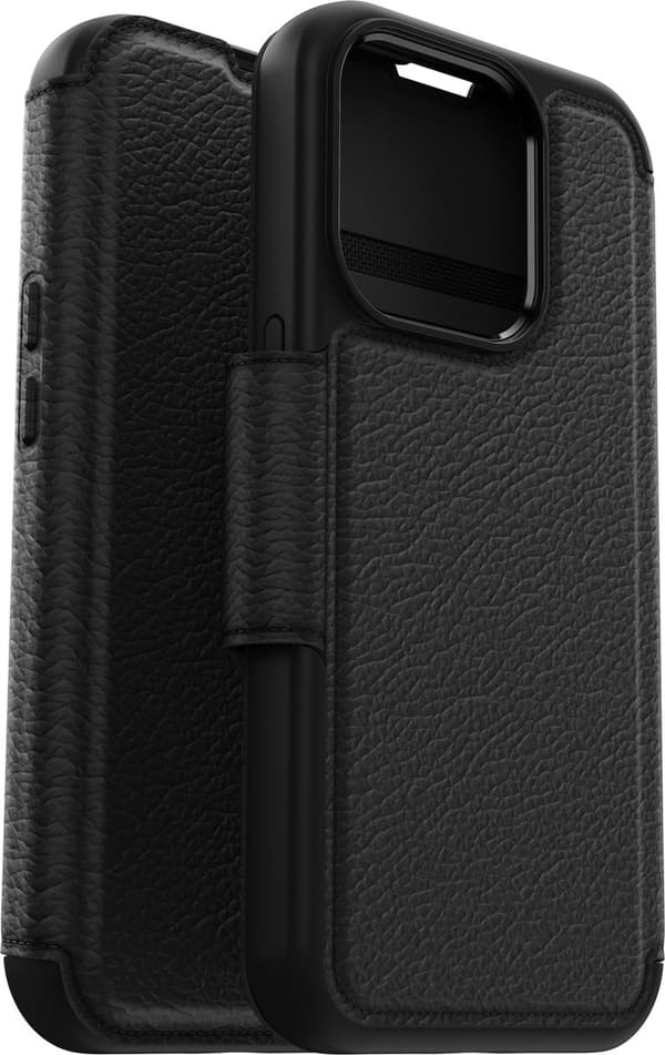 OtterBox Strada - Sendes til Apple iPhone 15 Pro - Virkelig tom - Sort
