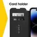 Miniatyrbillede 9 af 10: OtterBox Strada - Sendes til Apple iPhone 15 Pro - Virkelig tom - Sort