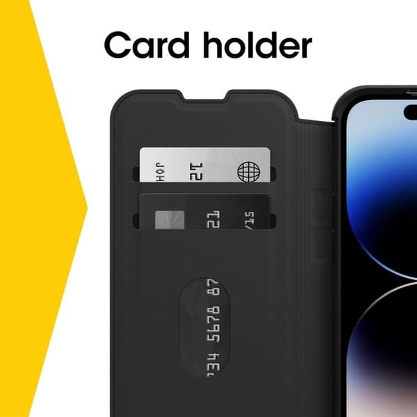 OtterBox Strada - Sendes til Apple iPhone 15 Pro - Virkelig tom - Sort