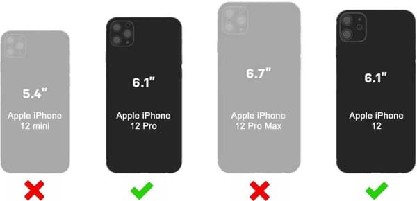 OtterBox Strada etui - Sendes til iPhone 12 / iPhone 12 Pro - Sort