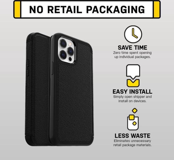 OtterBox Strada etui - Sendes til iPhone 12 / iPhone 12 Pro - Sort