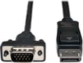 Miniatyrbillede 1 af 3: Tripp Lite P581-003-VGA-V2 DisplayPort 1.2 til VGA-adapterkabel - DP med låse til HD15