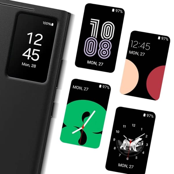 Samsung Smart View Plånboksfodral - Levereras till Samsung Galaxy S24 Ultra - Svart