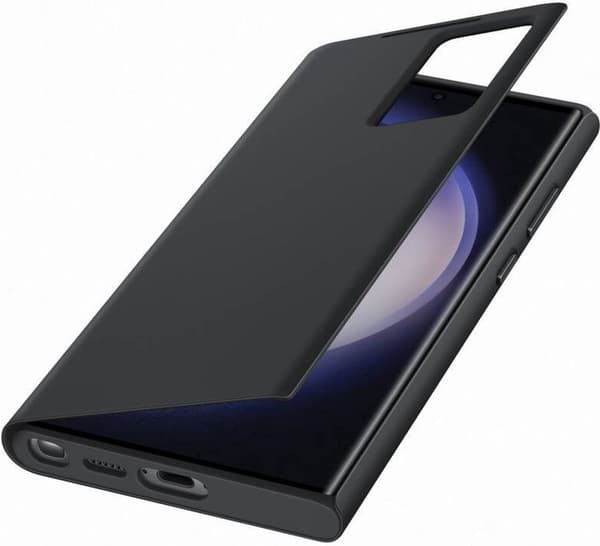 Samsung Smart View Plånboksfodral - Levereras till Samsung Galaxy S24 Ultra - Svart