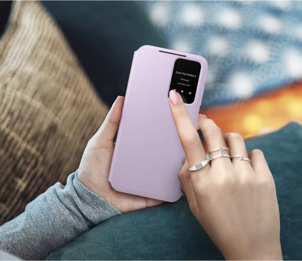 Samsung Smart View Plånboksfodral - Levereras till Samsung Galaxy S24 Ultra - Svart