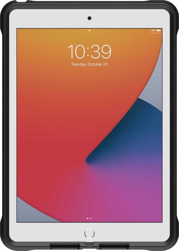 OtterBox Unlimited Kickstand Cases + Skærmbeskytter til Apple iPad 2019 & 2020 10.2 - Sort