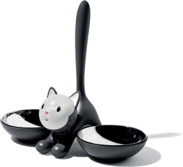 Alessi Tigrito Cat Bowl - Svart