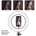 Pikkukuva 3 / 10: Maclean MCE610 10" 12W LED-rengasvalo jalustalla ja Bluetooth-sulkimella 3 väriä 10 kirkkautta