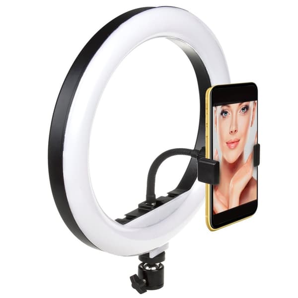 Maclean MCE610 10" 12W LED-rengasvalo jalustalla ja Bluetooth-sulkimella 3 väriä 10 kirkkautta