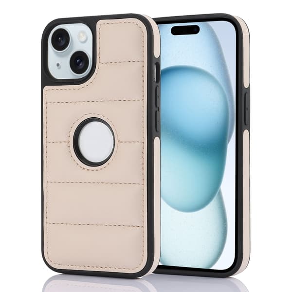 Bakskal till iPhone 15 - Svart/Aprikos