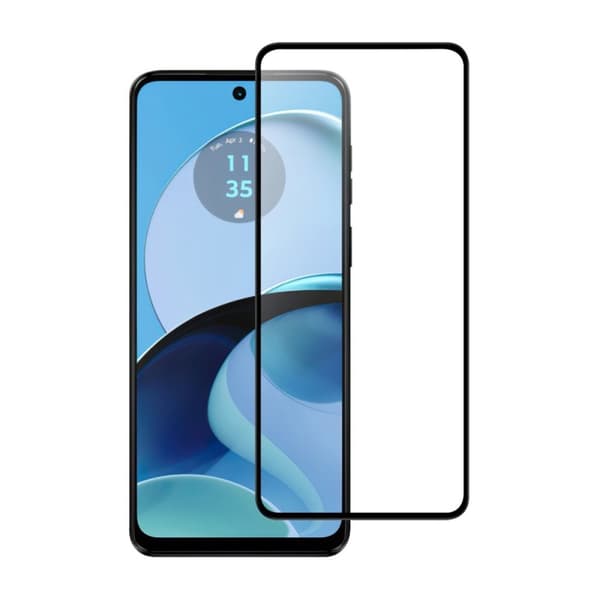 Motorola Moto G14 Skärmskydd Heltäckande - Svart (miljö)