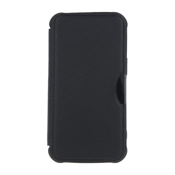Svart flip-etui for iPhone 15 Pro