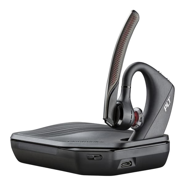 HP Poly Voyager 5200 UC + BT600 med USB-A/USB-C adapter