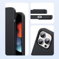 Pikkukuva 6 / 6: Kumi joustava silikonikotelo iPhone 13 Pro Max mustalle