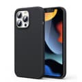 Pikkukuva 1 / 6: Kumi joustava silikonikotelo iPhone 13 Pro Max mustalle