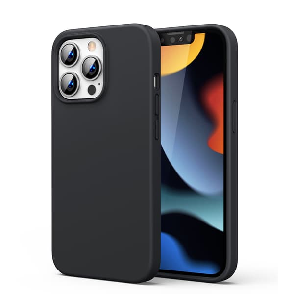 Kumi joustava silikonikotelo iPhone 13 Pro Max mustalle