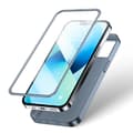 Miniatyrbillede 4 af 6: Cover til iPhone 13, bag- og fronthus + hærdet glas, grå