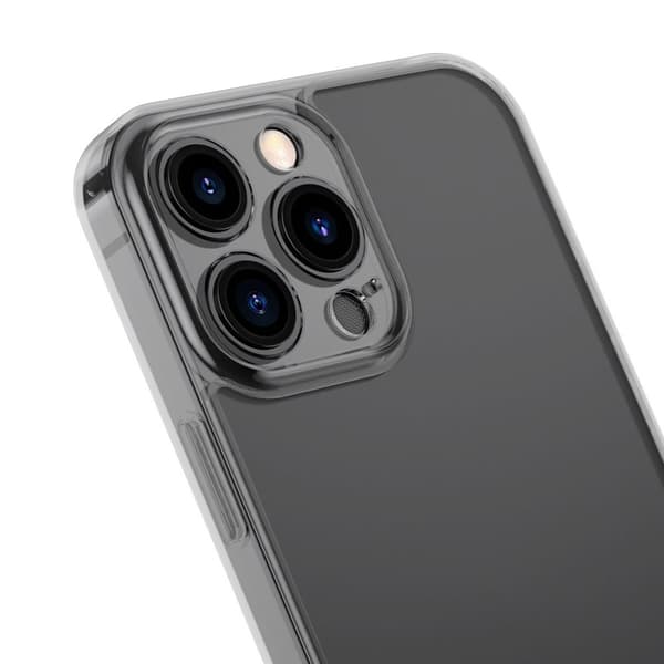 Kotelon kansi iPhone 13 Prolle, jäykkä kotelo geelikehyksellä, musta