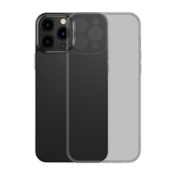 Kotelon kansi iPhone 13 Prolle, jäykkä kotelo geelikehyksellä, musta