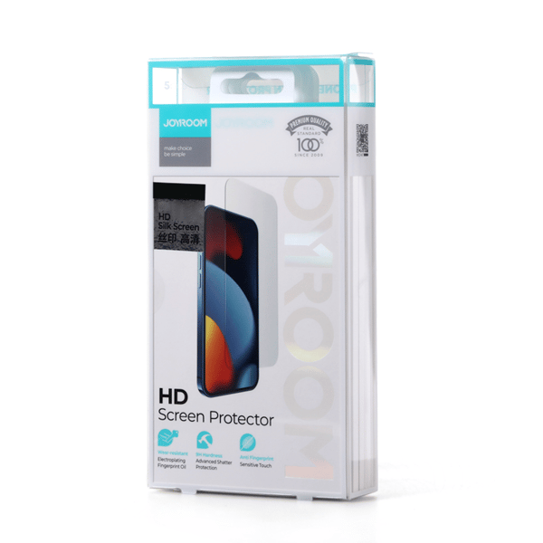 9H härdat glas för iPhone 14 helskärm Knight 2.5D FS TG SET med 5 st.