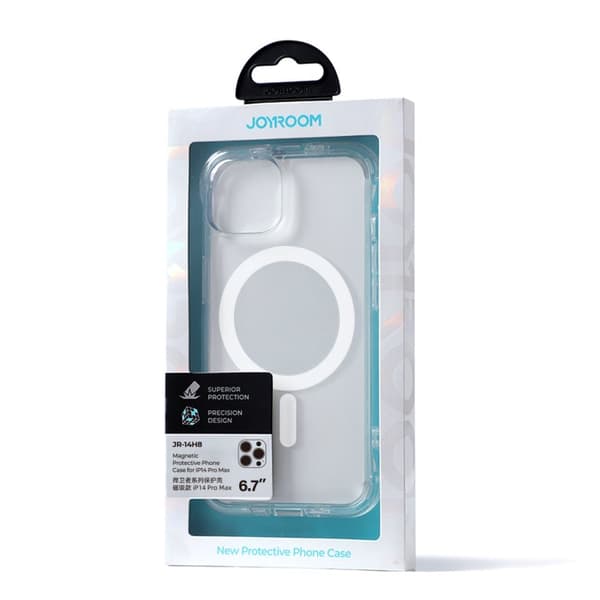 Magneettinen kotelo iPhone 14 Pro Maxille, panssaroitu kansi koukuilla ja läpinäkyvä jalusta