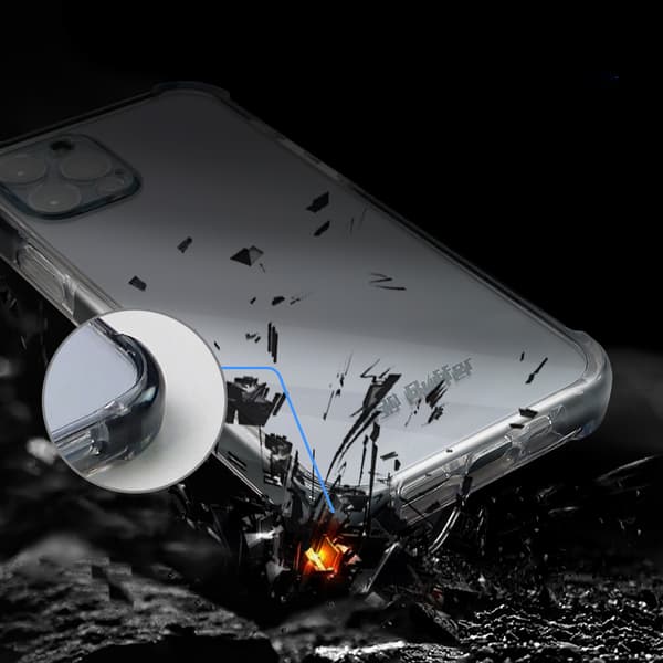 6in1 suojasarja iPhone 11 PRO Maxille, lasinäyttö ja kamerakotelo, D30 Buffer -applikaattori