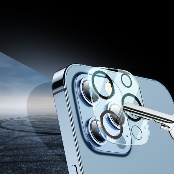6in1 suojasarja iPhone 11 PRO Maxille, lasinäyttö ja kamerakotelo, D30 Buffer -applikaattori