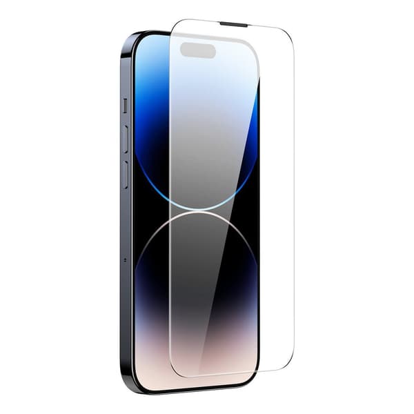 2x koko näytön karkaistu lasi iPhone 14 Pro Maxille, 0,3 mm kaiutinsuojus