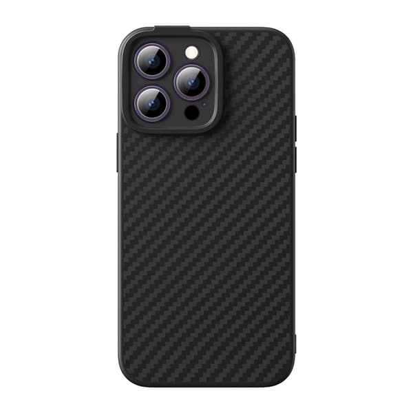 iPhone 14 Pro MagSafe pansret cover + Syntetisk fiber hærdet glas, sort
