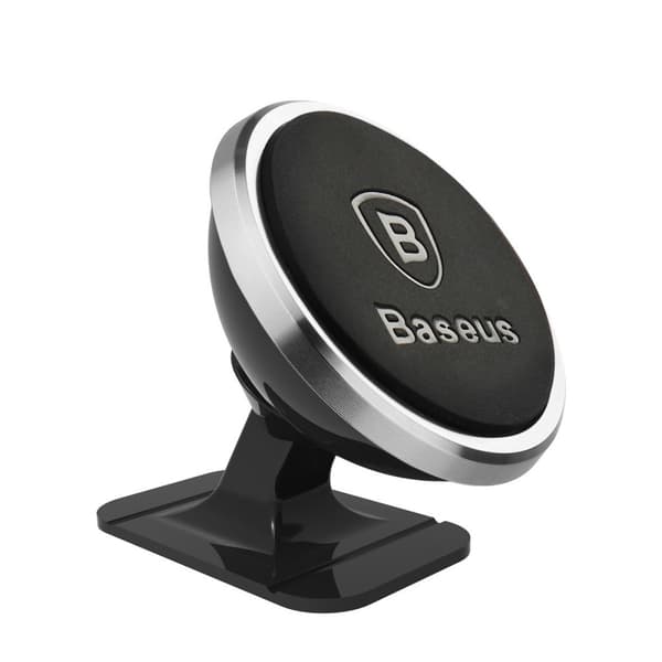 Magnetisk biltelefonholder til cockpit Overseas Edition, sølv Sort, Sølv