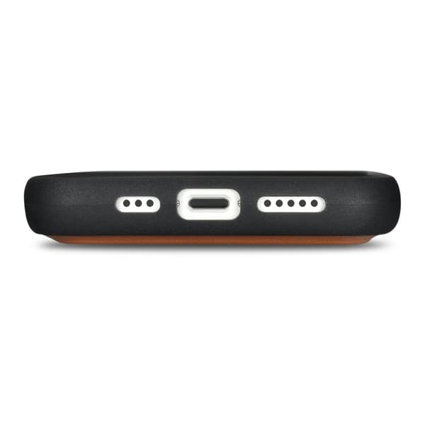 2-i-1 læder Flip Cover iPhone 14 Pro Anti-RFID pung etui Brun