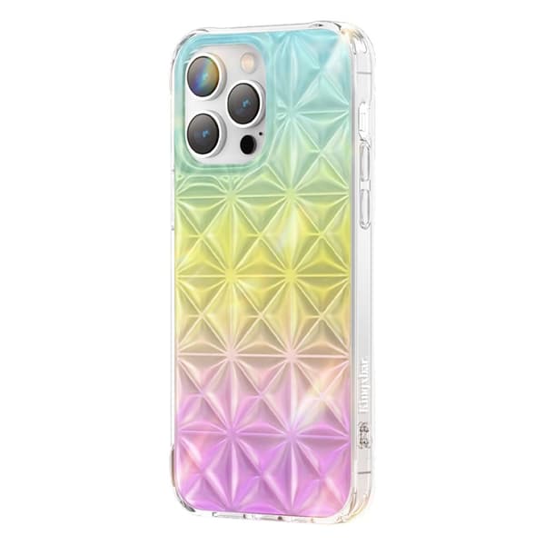 Etui, cover til iPhone 14 Plus, bagcover, Miya-serien, regnbue
