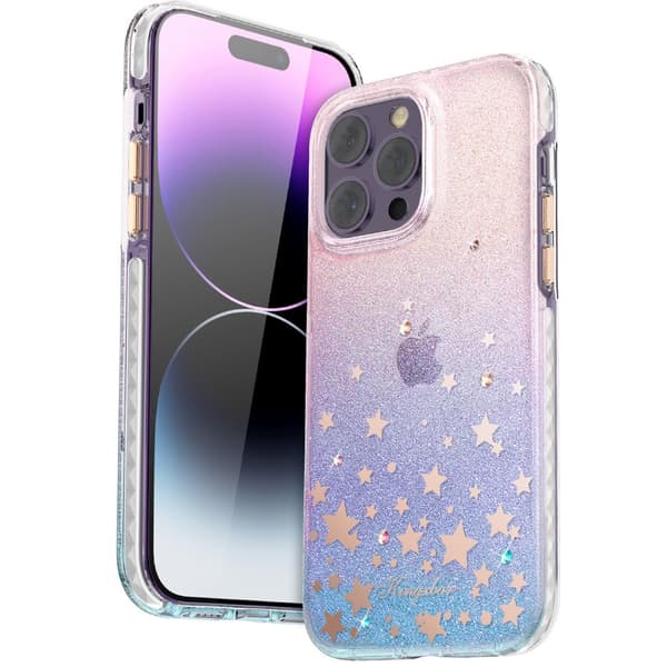 iPhone 14 Plus Heart Star Series ZODIAC etui med stjerner