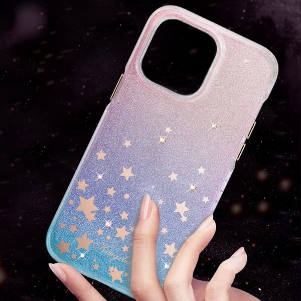 iPhone 14 Plus Heart Star Series ZODIAC etui med stjerner
