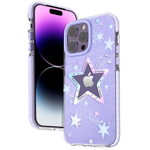 Star cover til iPhone 14 Plus Heart Star Series PURPLE STAR