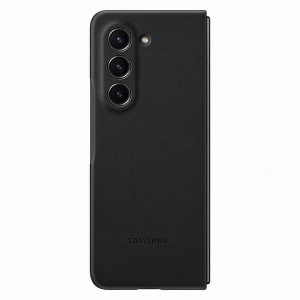 Nahkainen kotelo Samsung Galaxy Z Fold 5:lle, musta