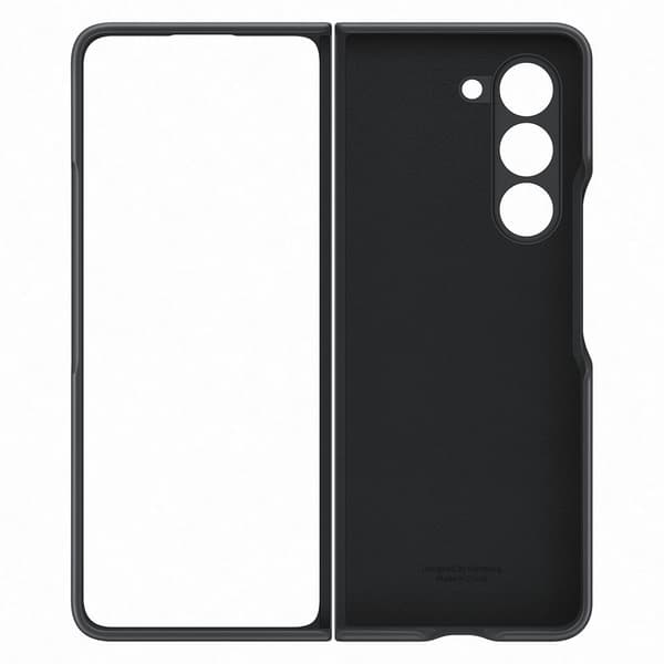 Nahkainen kotelo Samsung Galaxy Z Fold 5:lle, musta