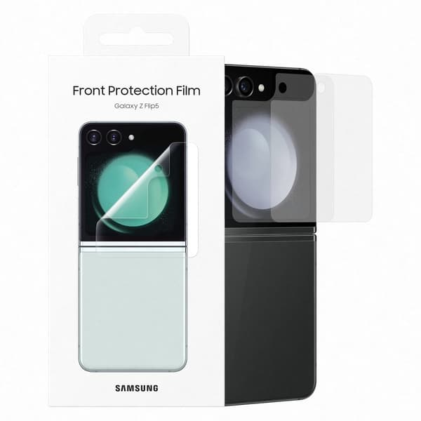 Beskyttelsesfolie til frontdisplayet på Samsung Galaxy Z Flip 5, gennemsigtig