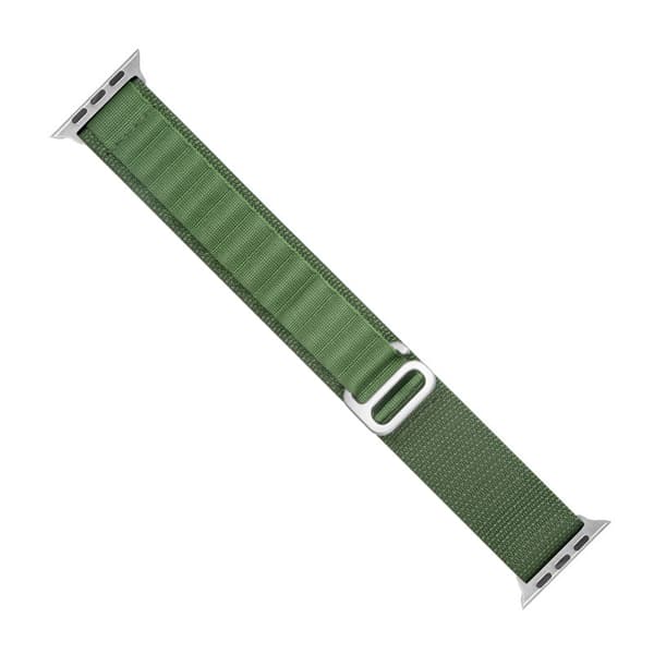 Rem med Alpine stålspænde til Apple Watch 38 / 40 / 41 mm grøn