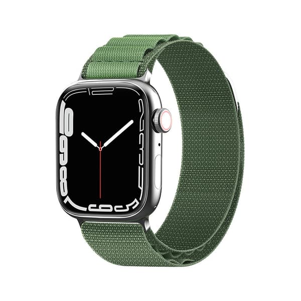 Rem med Alpine stålspænde til Apple Watch 38 / 40 / 41 mm grøn