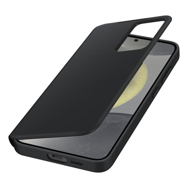 Originalt etui til Samsung Galaxy S24, Smart View Wallet-kortlomme, sort
