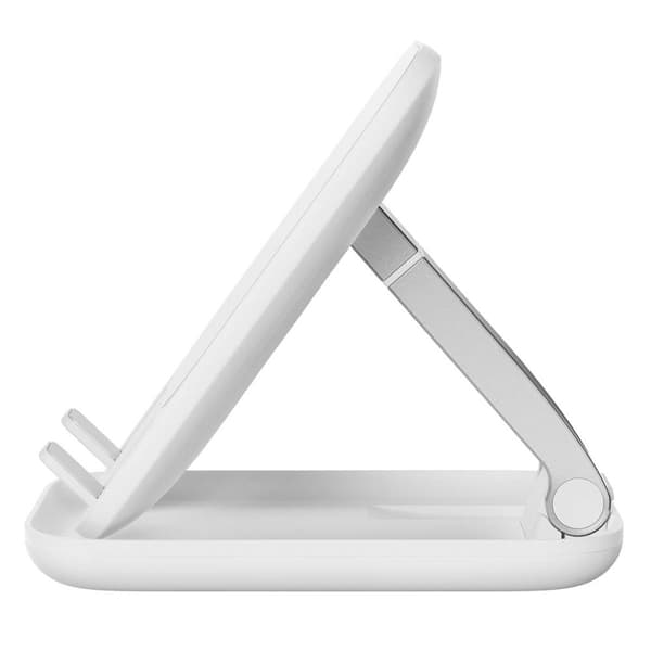 Taitettava teline tablet-puhelimelle Seashell Series valkoinen